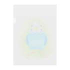 まめるりはことりのほんわかセキセイインコ　ブルー【まめるりはことり】 Clear File Folder