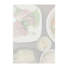 よかったらどうぞのイナダのお刺身定食デス クリアファイル