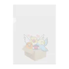 まめるりはことりの拾ってくださいインコ【まめるりはことり】 Clear File Folder