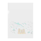 QuokkaGOODSのクオッカ　水族館BLUE.ver Clear File Folder