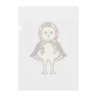 amyu-k フクロウセンターのマチコ巻きメンフクロウ Clear File Folder