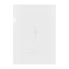 rilybiiのbaby gray pink 線画tulip 花言葉  Clear File Folder