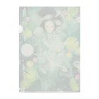 葉純の水彩イラストレーション雑貨の露蓮 Clear File Folder