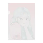 あどーらぶるのエメラルド♡ピンク Clear File Folder