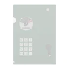 新商品PTオリジナルショップの沿線電話（回線切り替えスイッチ、プッシュボタン、ハンドル） クリアファイル