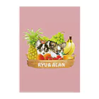 糸葉-Itoha-のRyu&Alan　パウダーピンク＆ピンクアーモンド Clear File Folder