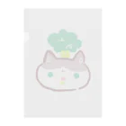 おこなのブロッコリーねこちゃん Clear File Folder