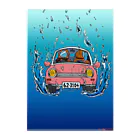 むつ さとしのThe Diving Car クリアファイル