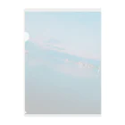 食べ物屋さん。の夕方の海 Clear File Folder