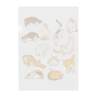 でんや　SUZURI店の雲猫 Clear File Folder