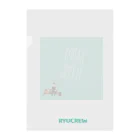 RYUCREW SHOPのHAPPY FLYING（ブルー） Clear File Folder