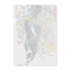 Sonna Kanjiのグッズのペンギン達と花 Clear File Folder