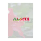 Aloha Blue Skyのハイビスカス クリアファイル