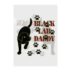 ハッピー・ラブラドールズのBlack Lab Daddy　ブラックラブラドール クリアファイル