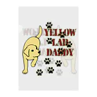 ハッピー・ラブラドールズのYellow Lab Daddy　イエローラブラドール クリアファイル