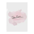 でおきしりぼ子の実験室のThe Rose (Half-blooming) クリアファイル