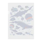 みなとまち層のマリアナ海溝の深海生物たち Clear File Folder