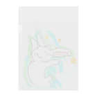 桂水『Variety Cloud』ののびのびうさぎ#1 Clear File Folder