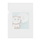 myssimoのねこぎちゃん　～ギター柄の猫～ Clear File Folder