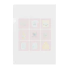 Teal Blue CoffeeのTealBlueItems _Cube PINK Ver. クリアファイル