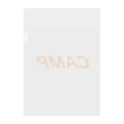 アメリカンベース のキャンプ　キャンプ用品　グッズ　雑貨 Clear File Folder