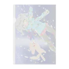 くぅちゃんの犬と女の子と星空 Clear File Folder