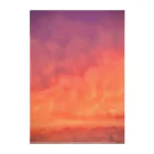 でおきしりぼ子の実験室の夕焼けすぎる雲-正方形 Clear File Folder