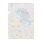 SHOP 琥珀糖のまみの水彩画『恋する』2 Clear File Folder