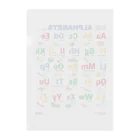 HOPPING のALPHABET Clear File Folder