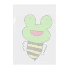 ゆるいもの倶楽部のミツバチ蛙 Clear File Folder