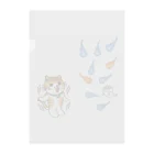 楽猫楽描しげ屋の人魂にゃんこ Clear File Folder