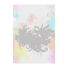 紅空月(kouzuki)designの金魚花_colorful2 Clear File Folder