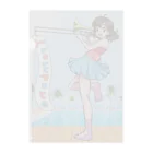 ももねこ工房（　◜◡‾）のトロンボーンのイラスト Clear File Folder