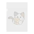 グリヴェール森の雑貨のねこ【ミケ】 Clear File Folder