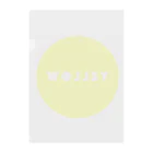 PのCIRCLE YELLOW. Clear File Folder