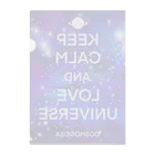 COSMOSIDEAのKEEP CALM AND LOVE UNIVERSE Clear File Folder