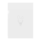 すのはらのうさぎアイス Clear File Folder