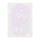 かわいいもののおみせ　いそぎんちゃくのゆめかわ魔法少女ちゃん Clear File Folder