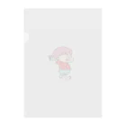 かまねりショップの走る子ちゃん Clear File Folder