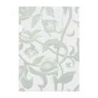 glass.saoriのgreen flowers 緑の花唐草 Clear File Folder