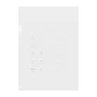 NavynotE STOREの図記号 Lighting equipment Clear File Folder