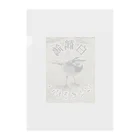 くまくま農園の白鶺鴒 Clear File Folder