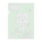 【Yuwiiの店】ゆぅぅぃーのうさ恋★愛してる　クローバー Clear File Folder