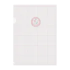 型紙＆生地のお店🧵ＪＦＯＡ🪡学長の方眼定規モチーフ A４クリアファイル Clear File Folder