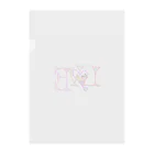 面白Tシャツ専門店の〰️loveを添えて〰️ Clear File Folder