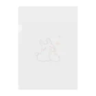 K.momokoのうさうし親子(うさぎのウミウシ) Clear File Folder