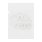 fashiondesignerのラビット Clear File Folder