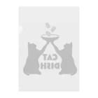ハナイロの落語シリーズ　猫の皿 Clear File Folder