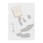 LalaHangeulの「パンだ」とつぶやく子パンダ Clear File Folder