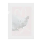 ぽぽこ🐰SHOPのくしくしバニラたん. ハートver Clear File Folder